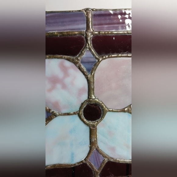 Stained Glass Window Panel 9.2" x 9.75" - Picture 5 of 6